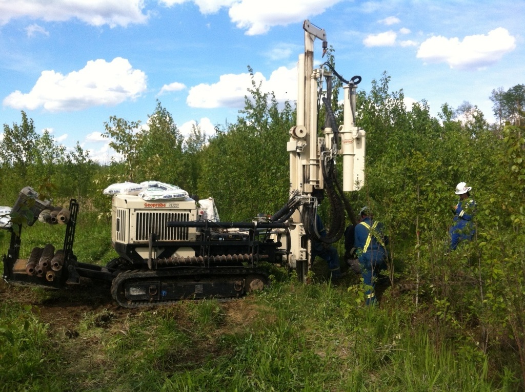 Geoprobe Soil Samplimg Whitecourt Alberta Barrhead Drilling Fox Creek